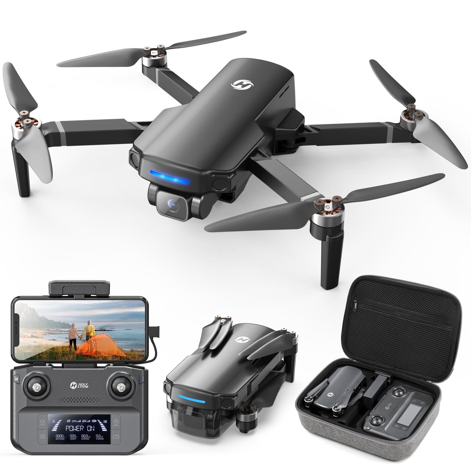 Holy Stone HS360S GPS Drone 4K Camera,Adults Beginners 20 Mins Fly Time