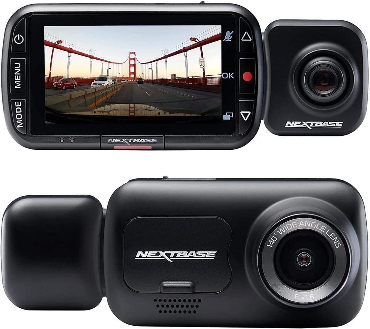 Nextbase 222X Front and Rear Dash Cam Full 1080P/30fps HD Recording DVR Camera