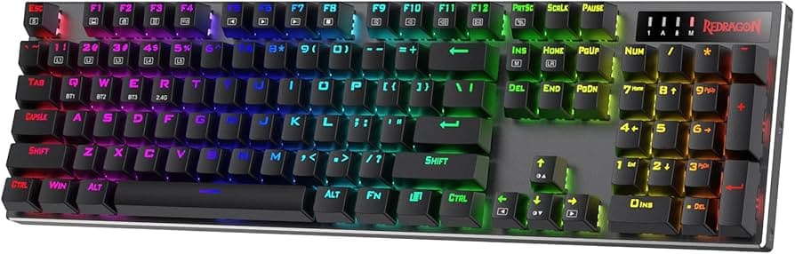 Redragon K556 PRO Upgraded Wireless RGB Gaming Keyboard