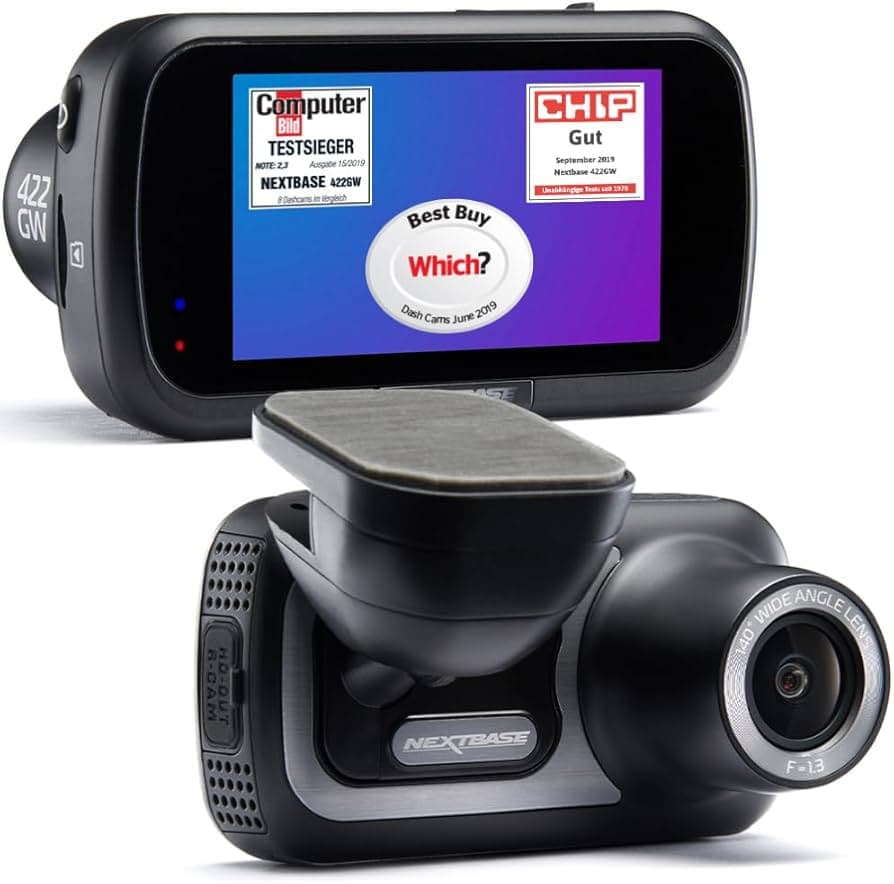 Nextbase 422GW Front & Rear Dash Cam Bundle includes 64GB SD Card & Polarising Filter