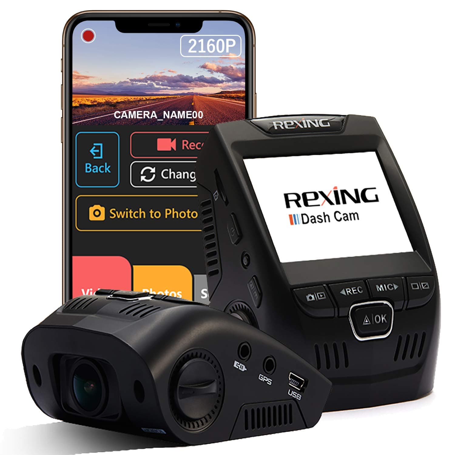 Rexing V1-4k Ultra HD Car Dash Cam Wi-Fi