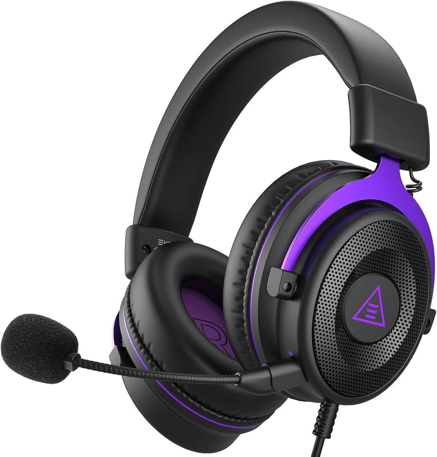 EKSA E900 Wired Gaming Headset with Detachable Noise Cancelling Microphone
