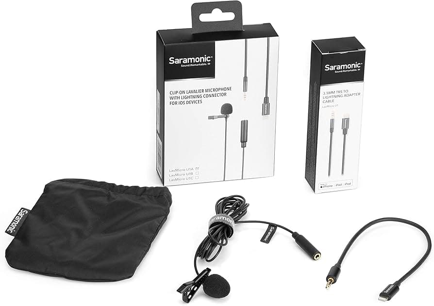 Saramonic LavMicro U1A Clip-On Lavalier Microphone with Lightning Connector