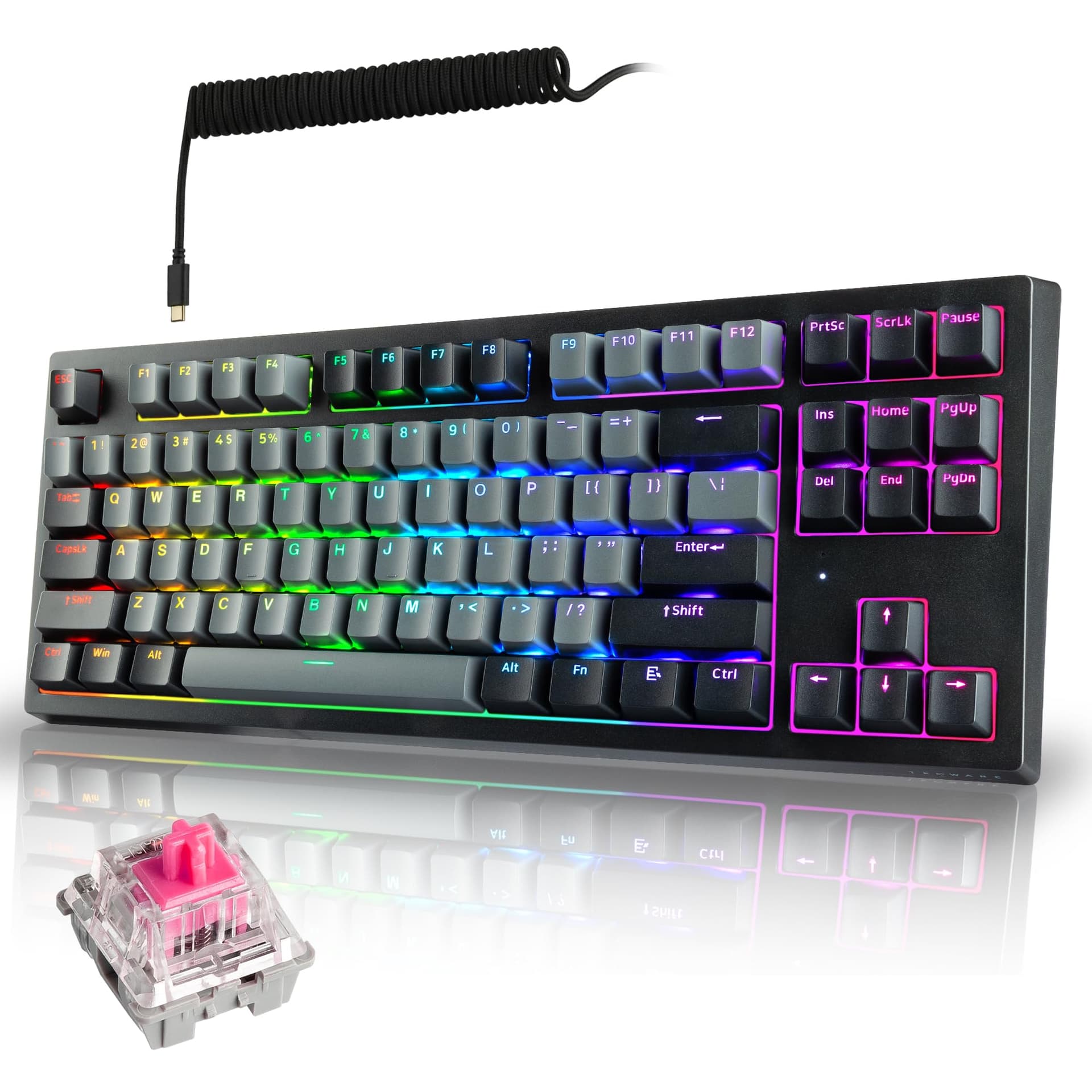 Tecware Phantom+ Elite 87 Key RGB Mechanical Gaming Keyboard